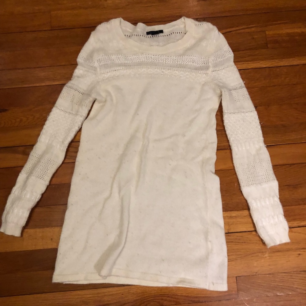 White Detailed Sweater Dress